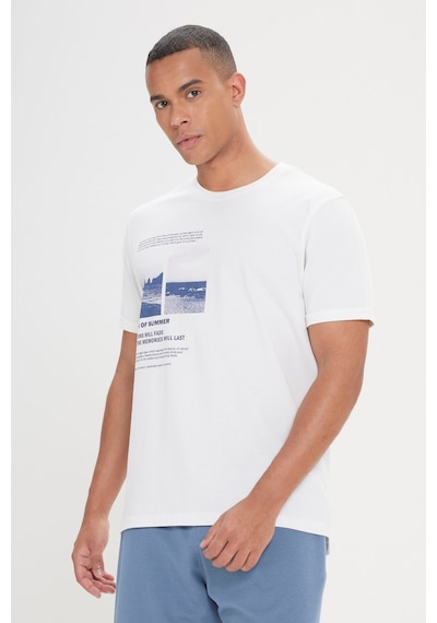 Ac&Co / Altınyıldız Classics Erkek Beyaz Standart Fit Normal Kesim %100 Pamuk Baskılı Bisiklet Yaka Tişört Beyaz Ac&Co / Altınyıldız Classics Erkek Beyaz Standart Fit Normal Kesim %100 Pamuk Baskılı Bisiklet Yaka Tişört Beyaz