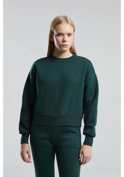 Kadın Yeşil Sweatshirt Yeşil
