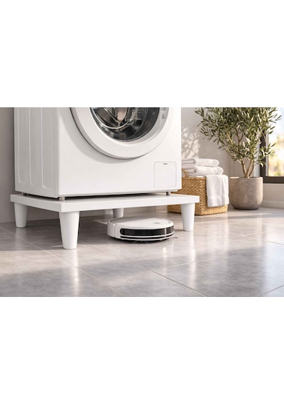 İmt Aksesuar Çamaşır Makinesi Yükseltici 60x60 Cm 12 Cm Platform Robot Süpürge Uyumlu Titreşim Azaltıcı Beyaz İmt Aksesuar Çamaşır Makinesi Yükseltici 60x60 Cm 12 Cm Platform Robot Süpürge Uyumlu Titreşim Azaltıcı Beyaz