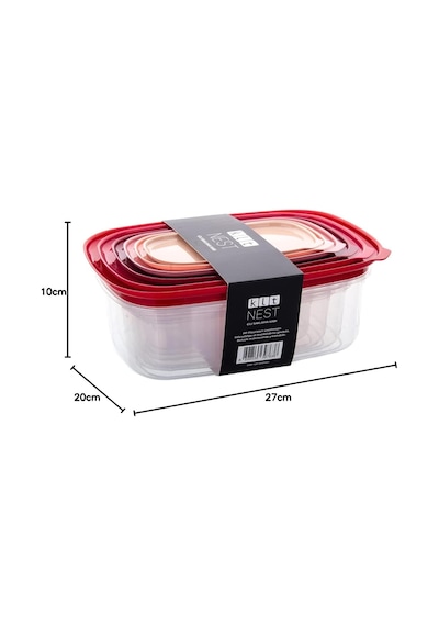 Ultraform Nest Saklama Set Kırmızı 12 Parça Sku: Smg8690010567291 Açık