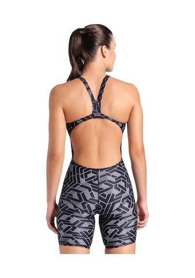 Arena Printed Full Body Kadın Siyah Yüzücü Mayosu 007909500