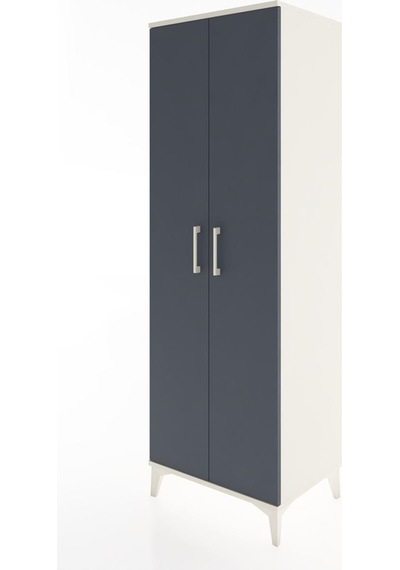 Hyperion Dolap 2 Raflı 2 Kapaklı Tek Askılı 60x44x182 Aytaşı-... Aytaşı