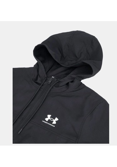 Under Armour Ua Rival Wvn Windbreaker Mens Black / Black / White 1390149-001 Siyah