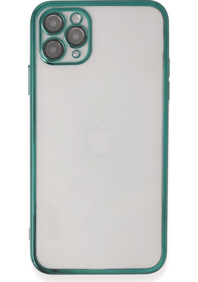 Apple  Uyumlu  iPhone 11 Pro Kılıf Kamera Korumalı Lensli Silikon Yeşil