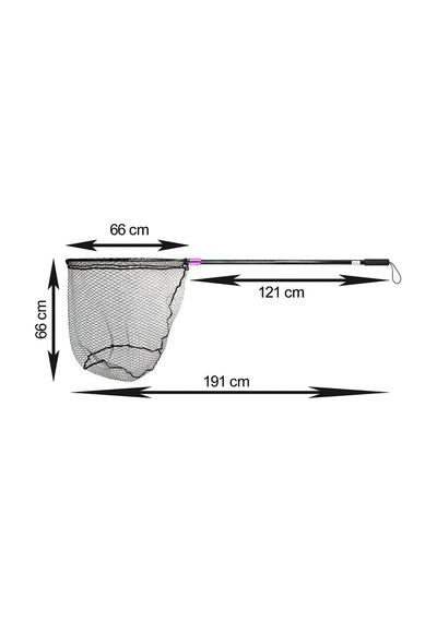 Captain 6783 Kepçe Tek Parça 120cm Alüminyum Saplı 70x60cm Rubber Tor