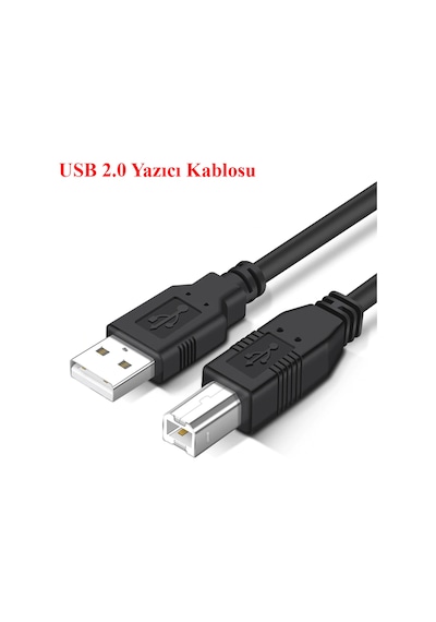 5 Metre Usb Yazıcı Kablosu Hp- Canon-Brother Printer Kablo