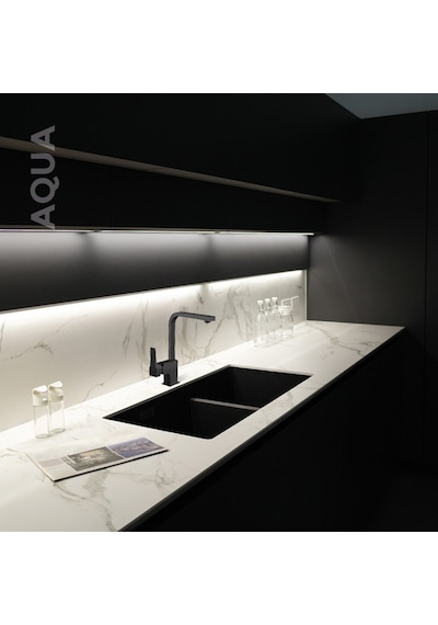 Newarc Aqua Eviye Bataryası Mat Siyah