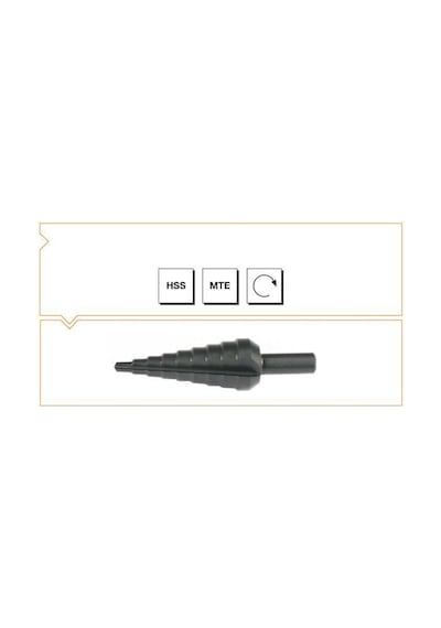 Mte Kademeli Sac Delme Matkabı Kozalak Hss 4-20 MM