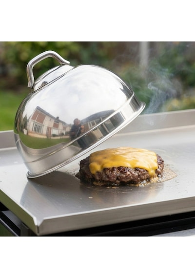 Büyük Burger Peynir Eritme Kapağı Ve Hamburger Buhar Aparatı 16cm