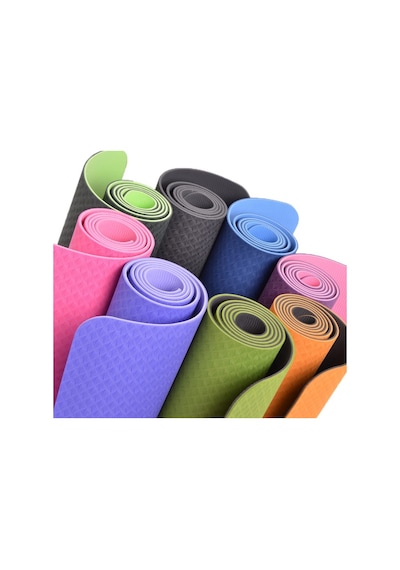 Gymo Ekolojik 6Mm Tpe Yoga Matı Pilates Minderi Mavi