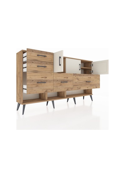Arges Konsol 3 Raflı 5 Çekmeceli 3 Kapaklı 176x30x99 Çam-aytaşı/çam Aytası/atlas Çam - Atlas Çam Arges Konsol 3 Raflı 5 Çekmeceli 3 Kapaklı 176x30x99 Çam-aytaşı/çam Aytası/atlas Çam - Atlas Çam
