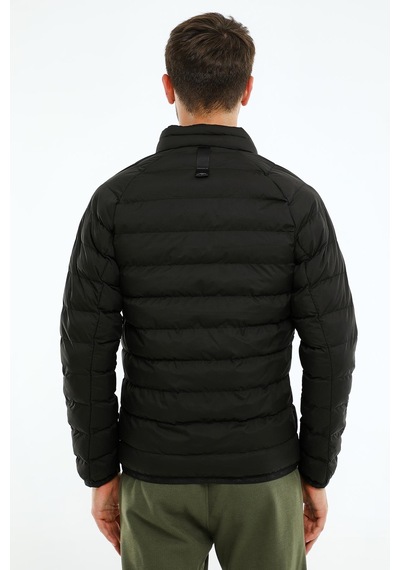 Maraton Sportswear Regular Erkek Dik Yaka Uzun Kol Basic Siyah Mont 20112-siyah Siyah