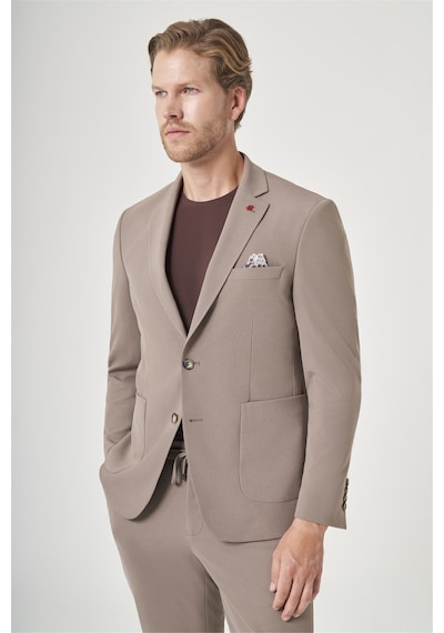 İmza Kahverengi Mono Yaka 6 Drop Slim Fit Beli Lastikli Takım Elbise 1001260194 Sütlü Kahverengi İmza Kahverengi Mono Yaka 6 Drop Slim Fit Beli Lastikli Takım Elbise 1001260194 Sütlü Kahverengi