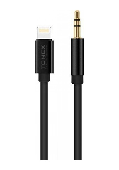 Tonex AX-02 Lightning to 3.5mm Audio AUX Ses Kablosu Siyah