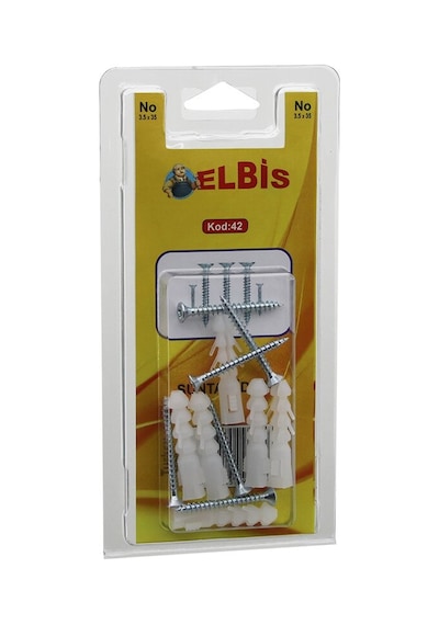 Elbis-42 3.5x35 Dübellı Vida 0-8