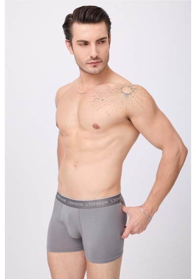 L'espadon Maritime Elite Erkek Boxer Şort -3099 Gri
