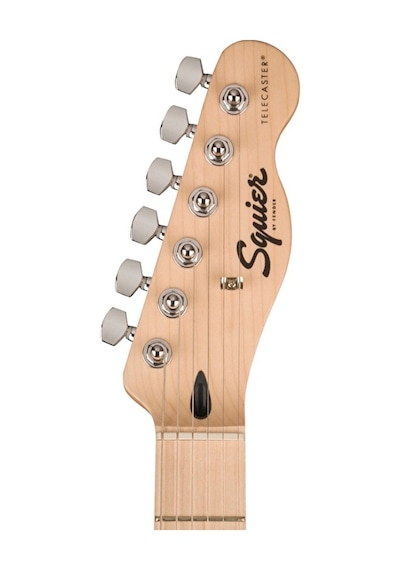 Squier 0373452506 Sonic Telecaster Elektro Gitar Siyah Akçaağaç Klavye Beyaz Pickguard Ve Modern Telecaster