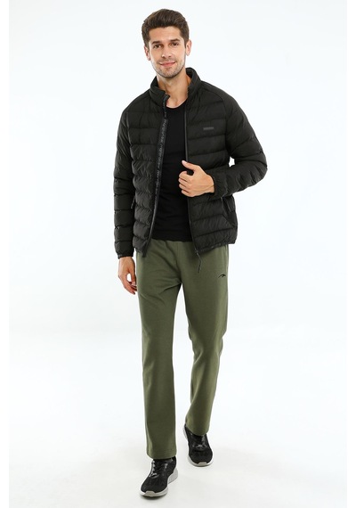 Maraton Sportswear Regular Erkek Dik Yaka Uzun Kol Basic Siyah Mont 20112-siyah Siyah