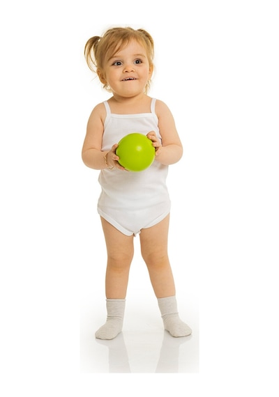 HelloBaby Beyaz Body İp Askılı