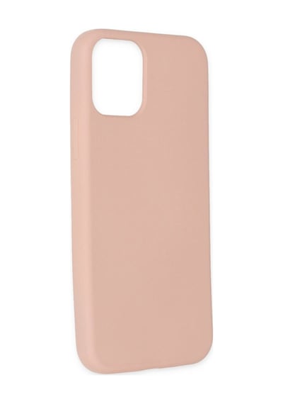 Apple iPhone Uyumlu 11 Pro Kılıf Nano İçi Kadife Silikon - Pudra Bz8683140420352
