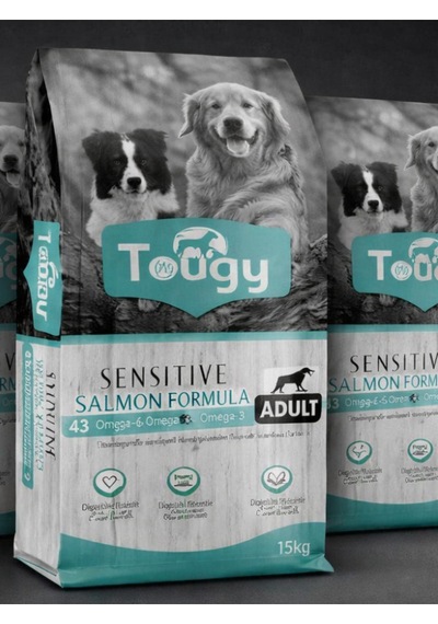 Tougy Somonlu Hassas Sindirim Yetişkin Köpek Maması 15 Kg Premium Sensitive Salmon Formula