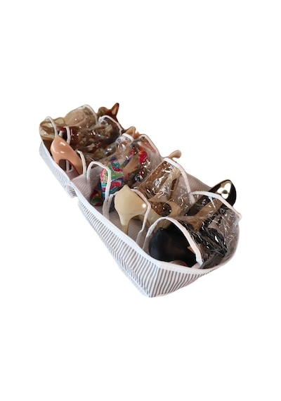 1 Adet-6 Bölmeli Ayakkabı Hurcu Düzenleyici Organizer Tela Gri Tr Diğer