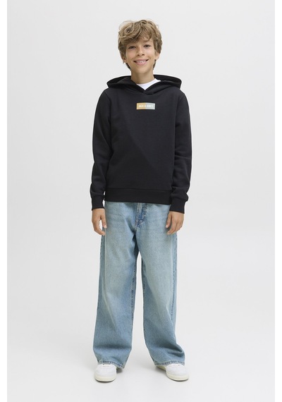 Jack & Jones Junior Erkek Yuvarlak Örgü Siyah C-n10