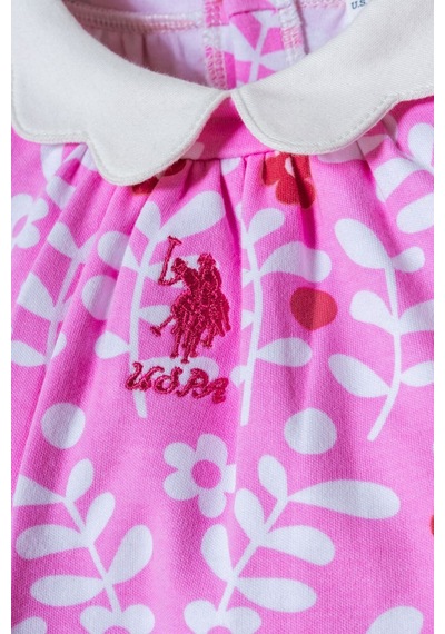U.s. Polo Assn. Kız Bebek Pembe Elbise 5274-50124 Pembe