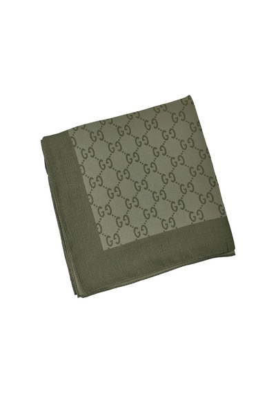 Mim Eşarp Işıl İpek - G Desen Siena Eşarp 100x100 Cm Haki