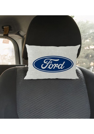 Bk Gift Ford Tasarımlı Dikdörtgen Araç Koltuk Yastığı-1