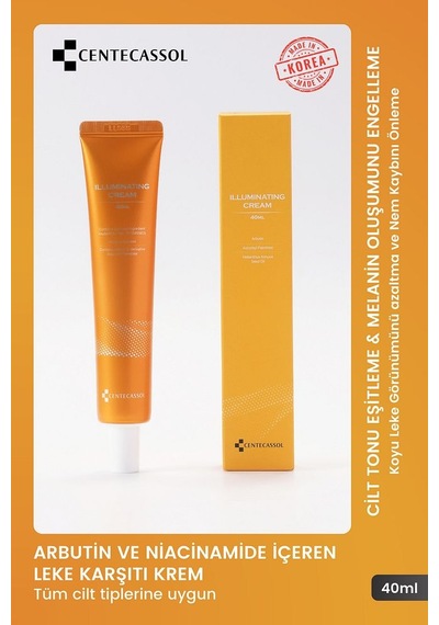 Centecassol Arbutinn ve Niyacinamide İçeren Leke Karşıtı Krem 40 ML