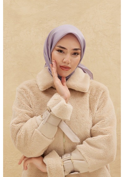 Silk Home Düz Shiny Eşarp - Lila - Lila
