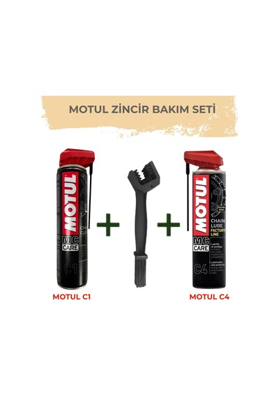 Motul Zincir Bakım Seti C1+c4+temizlik Fırçası