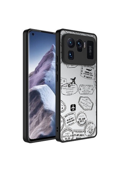 Kilifone - Mi 11 Ultra Uyumlu Kılıf Aynalı Desenli Kamera Korumalı Parlak Mirror Kapak - Fragile - T27242