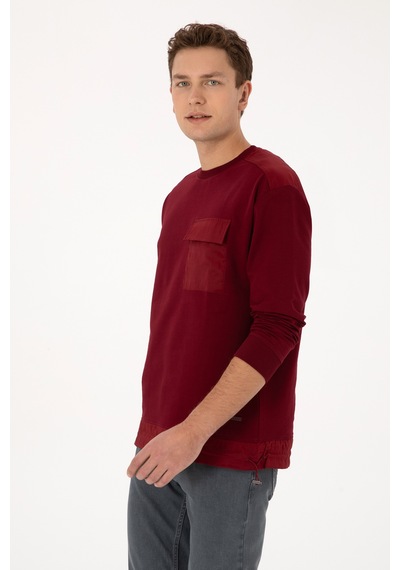 U.s. Polo Assn. Erkek Bordo Sweatshirt 50316401-vr014 Bordo