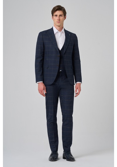 Morven Erkek Lacivert Poliviskon Trend Yelekli Ekoseli Slim Fit Sivri Yaka Takım Elbise 24mc001097200 Lacivert Morven Erkek Lacivert Poliviskon Trend Yelekli Ekoseli Slim Fit Sivri Yaka Takım Elbise 24mc001097200 Lacivert