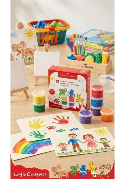 Faber Castell L.creatives Parmak Boyası 4'lü Çok Renkli