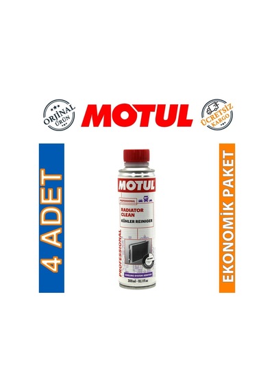 Motul Radiator Clean 300 Ml Radyatör Sistem Temizleyici (4 Adet)