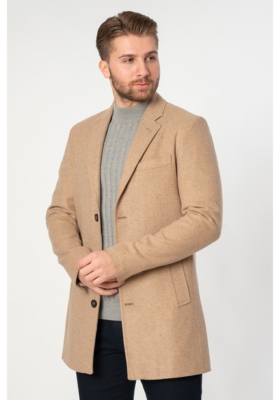 White Stone Abrantes Slim Fit 1754 Pamuklu Palto Bej