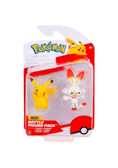 Pokemon Battle 2'li Figür Seti Pkw4076 - Pikachu Ve Scorbunny