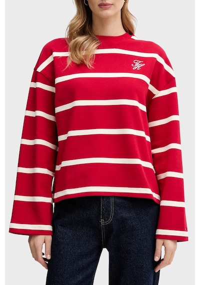 Tommy Hilfiger Bayan Sweat Ww0ww48431 0e2 Kırmızı-beyaz Kırmızı-beyaz