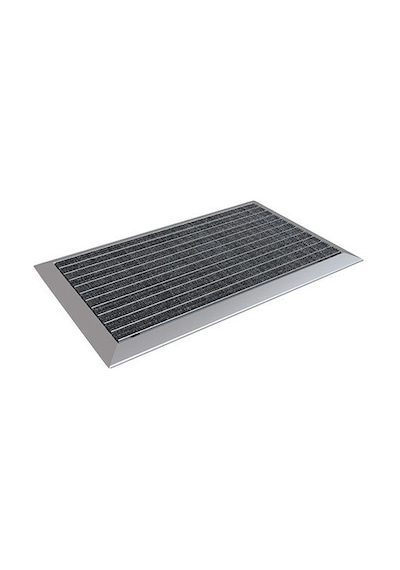 Arfen Halı Üst Yüzeyli Alüminyum Gri Paspas 60 X 120 Cm