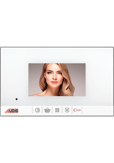 Audıo 001180b Bus Plus 4.3"göru Ntu Lu Diafon Mekani K Butonlu - Beyaz Şase