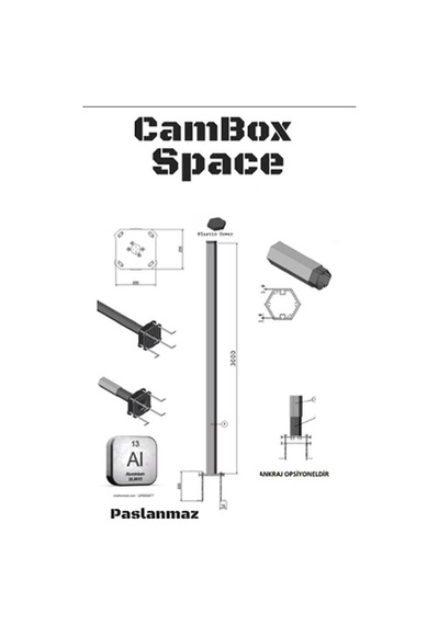 Cambox Space 5500 Telescopic Aluminum 5.5mt
