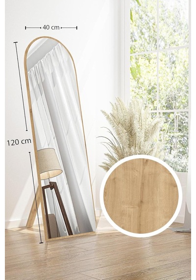 Tr Safir Meşe Antre Koridor Konsol Duvar Salon Banyo Wc Ofis Yatak Odası Boy Ayna 40 X 120,safir Meşe Diğer