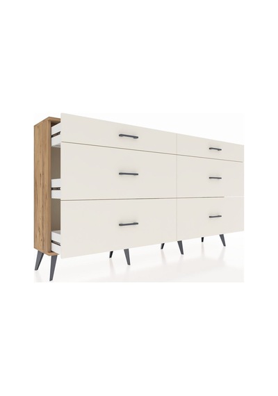 Arges Konsol 6 Çekmeceli 176x30x99 Çam-çam/aytaşı Çam-çam/aytaşı