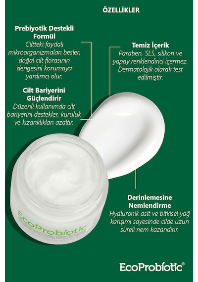 Prebiyotikli Cilt Kremi 50 Ml-     Aydınlatıcı Etki - Kuru Cilt Tipi