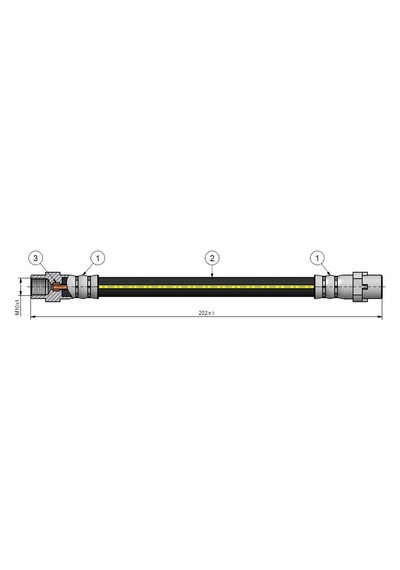 Cavo Fren Hortumu Arka Bmw E81 E82 E87 E88 E90 E91 E92 E93 E84 C900-330a 34306798523