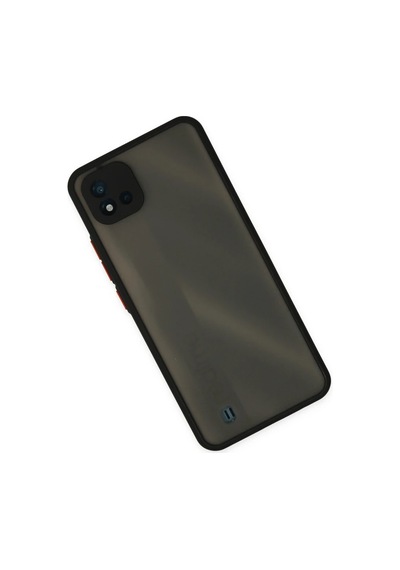 Realme C11 2021 Kılıf Montreal Silikon Kapak - Siyah Sıyah