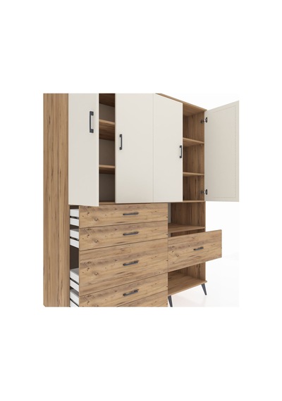 Kronos Gardrop 7 Raflı 6 Çekmeceli 4 Kapaklı 176x59x221 Çam-aytaşı/çam Aytaşı/çam Kronos Gardrop 7 Raflı 6 Çekmeceli 4 Kapaklı 176x59x221 Çam-aytaşı/çam Aytaşı/çam